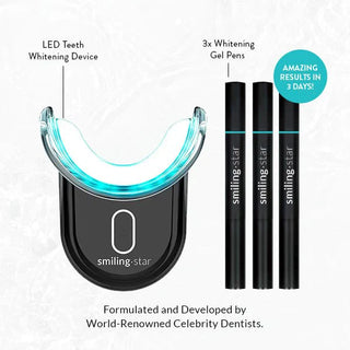 TEETH WHITENING KIT WITH LED LIGHT